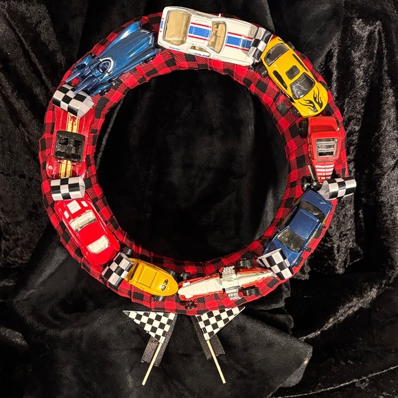 Kids Toy Car Set with Red and Blue Vehicles